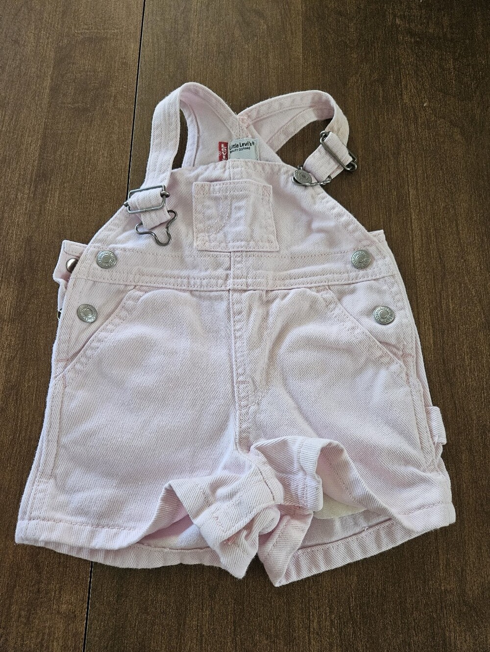 Little Levi's Overalls, Pink, 6 Month